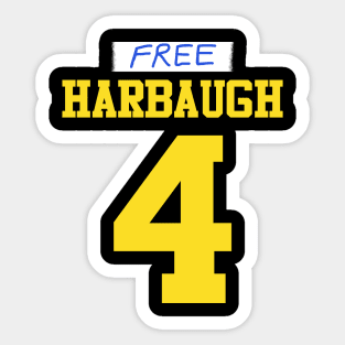 Free Harbaugh 4 Sticker